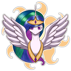 Size: 2160x2160 | Tagged: safe, artist:darmetyt, derpibooru import, princess celestia, alicorn, anthro, pony, solo