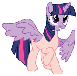 Size: 404x398 | Tagged: safe, artist:qjosh, derpibooru import, part of a set, cozy glow, twilight sparkle, twilight sparkle (alicorn), alicorn, simple background, transformation, white background