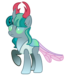 Size: 836x960 | Tagged: safe, artist:venomous-cookietwt, derpibooru import, oc, oc only, changepony, hybrid, base used, female, offspring, parent:mistmane, parent:pharynx, simple background, solo, transparent background