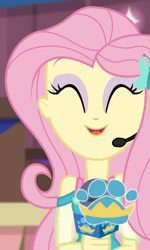 Size: 1123x1867 | Tagged: safe, derpibooru import, screencap, fluttershy, best in show: the victory lap, better together, equestria girls, cropped, cute, shyabetes, solo