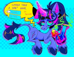 Size: 2048x1583 | Tagged: safe, artist:icky_slicky, derpibooru import, twilight sparkle, unicorn twilight, pony, unicorn, drug use, highlight sparkle, solo