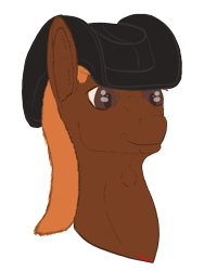 Size: 404x536 | Tagged: safe, artist:moonlight grimoire, derpibooru import, oc, oc only, oc:calamity, pegasus, fallout equestria, hat, male