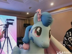 Size: 720x540 | Tagged: safe, derpibooru import, oc, oc:lyre wave, china, inflatable toy, irl, photo, qingdao brony festival