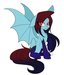 Size: 1280x1490 | Tagged: safe, artist:donnie-moon, derpibooru import, oc, oc only, bat pony, pony, bat pony oc, bat wings, clothes, female, mare, signature, simple background, socks, solo, white background, wings