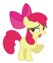 Size: 5300x6302 | Tagged: safe, artist:estories, derpibooru import, apple bloom, earth pony, pony, apple bloom's bow, bow, female, filly, hair bow, open mouth, simple background, solo, transparent background, vector