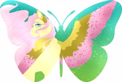 Size: 4096x2755 | Tagged: safe, artist:inisealga, derpibooru import, fluttershy, butterfly wings, redesign, wings