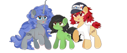 Size: 11400x4800 | Tagged: safe, artist:slumber20, derpibooru import, oc, oc:anon filly, oc:conpone, oc:contard, /mlp/, /mlp/ con, female, filly