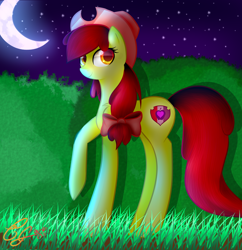 Size: 1540x1592 | Tagged: safe, artist:kittydraws16, derpibooru import, apple bloom, earth pony, female, filly, hat, solo