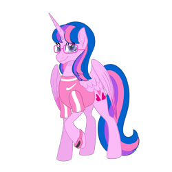 Size: 2048x2048 | Tagged: safe, artist:nivimonster, derpibooru import, oc, oc:hsu amity, alicorn, pony, female, glasses, mare, simple background, solo, transparent background