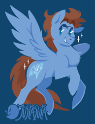 Size: 695x900 | Tagged: safe, artist:justasuta, derpibooru import, oc, oc only, pegasus, pony, solo