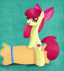 Size: 1439x1613 | Tagged: safe, artist:songbirdserenade, derpibooru import, apple bloom, earth pony, bipedal, female, filly, hay bale, solo