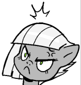 Size: 162x170 | Tagged: safe, artist:pencils, derpibooru import, edit, limestone pie, earth pony, pony, angery, angry, cross-popping veins, cute, faic, frown, grumpy, limestone is not amused, madorable, solo, u wot m8