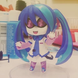 Size: 1080x1080 | Tagged: safe, artist:pastel bubblegum, derpibooru import, dj pon-3, vinyl scratch, human, equestria girls, custom figure, figure, irl, photo, solo, toy