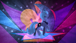 Size: 5600x3150 | Tagged: safe, artist:laszlvfx, derpibooru import, edit, princess luna, pony, solo, wallpaper, wallpaper edit