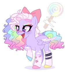 Size: 1300x1400 | Tagged: safe, artist:gihhbloonde, derpibooru import, oc, pegasus, pony, bow, female, hair bow, magical lesbian spawn, mare, offspring, parent:pinkie pie, parent:rainbow dash, parents:pinkiedash, simple background, solo, transparent background