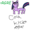 Size: 3020x2640 | Tagged: safe, artist:anonymous, twilight sparkle, pony, unicorn, /mlp/, 1000 hours in ms paint, 4chan, reversed gender roles equestria, reversed gender roles equestria general, simple background, slur, solo, star of david, stylistic suck, text, white background