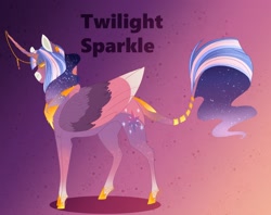 Size: 3044x2406 | Tagged: safe, artist:inisealga, derpibooru import, twilight sparkle, twilight sparkle (alicorn), alicorn, redesign, simple background, text