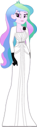 Size: 488x1639 | Tagged: safe, alternate version, artist:edy_january, derpibooru import, edit, part of a set, princess celestia, principal celestia, equestria girls, clothes, cosplay, costume, dress, dressup, gloves, lady dimitrescu, resident evil, resident evil village, solo, vector, vector edit