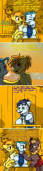Size: 800x3171 | Tagged: safe, artist:captainhoers, derpibooru import, soarin', spitfire, oc, oc:harvest ember, oc:seafire, kirin, pegasus, pony, beach, beach chair, beard, clothes, comic, crying, dialogue, drink, facial hair, female, ferris bueller's day off, firestarter spitfire, kirin oc, male, mare, movie quote, oc x oc, one-piece swimsuit, shipping, siblings, side hug, sisters, soarinfire, stallion, straight, sunglasses, swimming trunks, swimsuit, tears of joy, whistle, whistle necklace