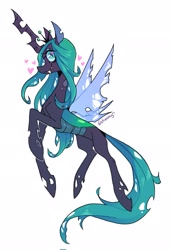 Size: 1389x2048 | Tagged: safe, artist:dreamyri, derpibooru import, queen chrysalis, changeling, changeling queen, female, solo