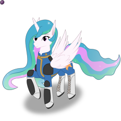 Size: 2000x2000 | Tagged: safe, artist:sovietpony, artist:terminalhash, derpibooru import, princess celestia, alicorn, pony, fallout equestria, fallout equestria: jazz of love, clothes, solo, vault suit, vector