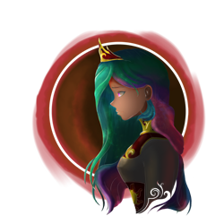 Size: 1280x1280 | Tagged: safe, artist:nocturnefrost, derpibooru import, princess celestia, human, clothes, crown, female, humanized, jewelry, regalia, shirt, simple background, solo, transparent background