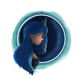 Size: 1280x1280 | Tagged: safe, artist:nocturnefrost, derpibooru import, princess luna, human, clothes, crown, dress, female, humanized, jewelry, regalia, simple background, solo, transparent background