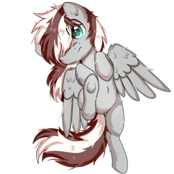 Size: 2000x2000 | Tagged: safe, artist:emy12126, derpibooru import, oc, oc only, oc:raxella gessu, oc:raxella s. gessu, pegasus, pony, cheek fluff, ear fluff, ears, eye clipping through hair, high res, looking at you, lying down, male, one eye closed, pegasus oc, simple background, solo, stallion, transparent background, underhoof, wings