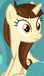 Size: 411x707 | Tagged: safe, derpibooru import, screencap, dawnlighter, pony, unicorn, season 8, the hearth's warming club, spoiler:s08, cropped, female, friendship student, mare, shocked, solo, surprised