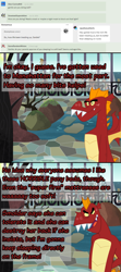 Size: 900x2021 | Tagged: safe, artist:queencold, derpibooru import, garble, dragon, ask garble, bed, complaining, manehattan, solo, tree