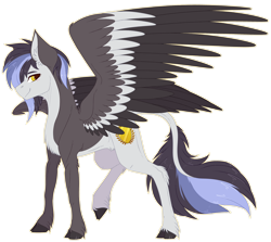 Size: 3428x3064 | Tagged: safe, artist:nocti-draws, derpibooru import, oc, oc only, oc:ghost, hybrid, kirin, pegasus, pony, simple background, solo, transparent background