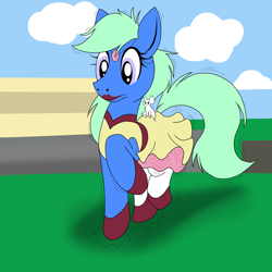 Size: 6000x6000 | Tagged: safe, artist:dashingjack, derpibooru import, oc, oc:brainstorm, oc:miss mousey, mouse, clothes, cloud, crossdressing, dancing, dressage, lipstick, olympics