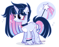 Size: 2645x2125 | Tagged: safe, artist:rerorir, derpibooru import, oc, oc:wonderful crystal, unicorn, female, mare, simple background, solo, white background