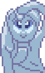 Size: 162x264 | Tagged: safe, artist:nitobit, derpibooru exclusive, derpibooru import, oc, oc only, oc:tremble, goo, goo pony, original species, pony, animated, cute, dripping, female, gif, happy, not fluttershy, pixel art, simple background, solo, transparent background