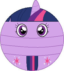 Size: 242x269 | Tagged: safe, artist:mega-poneo, derpibooru import, twilight sparkle, twilight sparkle (alicorn), alicorn, ball, both cutie marks, female, mare, morph ball, solo, twiball