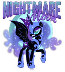 Size: 900x1000 | Tagged: safe, derpibooru import, nightmare moon, alicorn, pony, g4, clothes, design, female, full moon, mare, merchandise, moon, official, shirt design, shoes, simple background, solo, text, transparent background