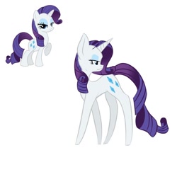 Size: 640x640 | Tagged: safe, artist:scribbleymewzaque, derpibooru import, part of a set, rarity, pony, unicorn, female, head turn, mare, simple background, solo, white background