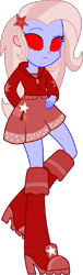 Size: 220x720 | Tagged: safe, artist:logofan100, derpibooru import, trixie, equestria girls, corrupted, dark version, red eyes