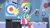 Size: 3410x1920 | Tagged: safe, derpibooru import, screencap, rainbow dash, equestria girls, guitar centered, rainbow rocks, big eyes, bike shorts, clothes, cute, cutie mark, cutie mark on clothes, dashabetes, female, gasp, high res, open mouth, open smile, shirt, short-sleeved jacket, skirt, smiling, solo, wristband