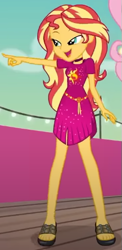 Size: 249x509 | Tagged: safe, derpibooru import, screencap, fluttershy, sunset shimmer, better together, equestria girls, i'm on a yacht, cropped, feet, geode of empathy, legs, magical geodes, sandals