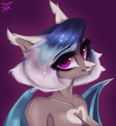 Size: 2300x2500 | Tagged: safe, artist:jsunlight, derpibooru import, oc, oc:aviera betelgeuse, anthro, bat pony, pony, solo