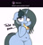 Size: 2040x2106 | Tagged: safe, artist:blitzyflair, oc, oc only, oc:blitzy flair, pony, unicorn, belly button, bipedal, chubby, dialogue, ears, female, floppy ears, food, freckles, looking at you, mare, mouth hold, pizza, plump, question, solo, solo female, wide hips