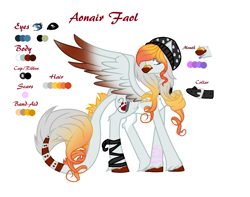 Size: 1808x1428 | Tagged: safe, artist:aonairfaol, derpibooru import, oc, oc only, pegasus, pony, beanie, female, hat, looking back, mare, pegasus oc, reference sheet, simple background, smiling, solo, story included, white background, wings