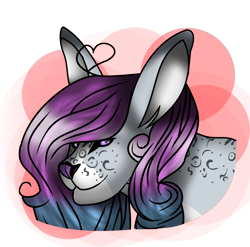 Size: 2060x2032 | Tagged: safe, artist:aonairfaol, derpibooru import, oc, oc only, bust, rabbit pony, simple background, solo, transparent background