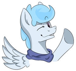 Size: 1824x1692 | Tagged: safe, artist:sincerelyscribe, derpibooru import, oc, oc only, oc:file folder, pegasus, pony, clothes, male, scarf, simple background, solo, stallion, transparent background