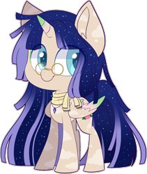 Size: 1568x1855 | Tagged: safe, artist:jetjetj, derpibooru import, oc, oc:camellia starshowers, alicorn, pony, chibi, female, glasses, mare, simple background, solo, transparent background