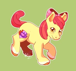 Size: 1429x1324 | Tagged: safe, artist:cyandocs, derpibooru import, apple bloom, earth pony, pony, female, filly, solo, unshorn fetlocks