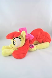 Size: 2730x4096 | Tagged: safe, artist:kazzysplush, derpibooru import, apple bloom, earth pony, pony, apple bloom's bow, bow, female, filly, hair bow, irl, photo, plushie, solo