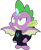 Size: 1280x1556 | Tagged: safe, artist:benpictures1, spike, dragon, comic:the storm kingdom, my little pony: the movie, bad end, bodyguard spike, bodysuit, clothes, crystal of light, inkscape, lieutenant spike, male, simple background, solo, transparent background, vector, winged spike