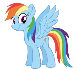 Size: 1280x1144 | Tagged: safe, artist:benpictures1, rainbow dash, pegasus, pony, my little pony: the movie, cute, dashabetes, female, inkscape, mare, simple background, solo, spread wings, transparent background, vector, wings
